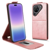 Huawei Pura 90 Vertical Flip Case with Stand - Rose Gold
