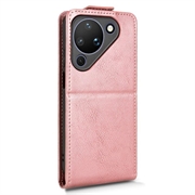 Huawei Pura 90 Vertical Flip Case with Stand - Rose Gold