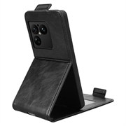 Sony Xperia 1 VIII Vertical Flip Case with Stand - Black
