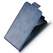 Sony Xperia 1 VIII Vertical Flip Case with Stand - Dark Blue