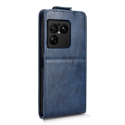 Sony Xperia 1 VIII Vertical Flip Case with Stand - Dark Blue