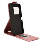 Sony Xperia 1 VIII Vertical Flip Case with Stand - Rose Gold