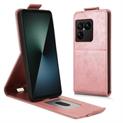 Sony Xperia 1 VIII Vertical Flip Case with Stand - Rose Gold