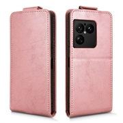 Sony Xperia 1 VIII Vertical Flip Case with Stand - Rose Gold