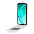 Honor 60 Pro Vertical Flip Case with Card Slot - White