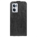 OnePlus Nord CE 2 5G Vertical Flip Case with Card Holder - Black