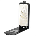 Honor 70 Vertical Flip Case with Card Slot - Black