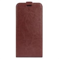 Samsung Galaxy A23 5G Vertical Flip Case with Card Slot - Brown