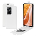 ZTE Axon 40 Pro Vertical Flip Case with Card Slot - White