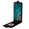 Nokia G50 Vertical Flip Case with Card Slot - Black