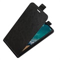 Nokia G50 Vertical Flip Case with Card Slot - Black