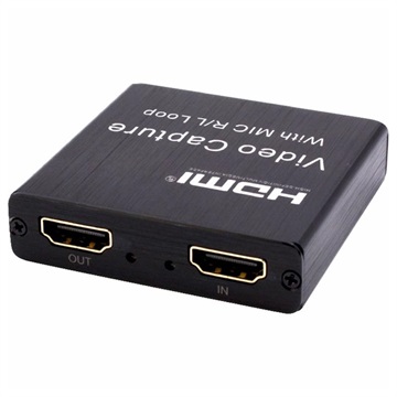 Video Capture Card with Mic In and Line Out - USB 2.0, HDMI