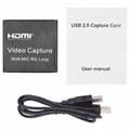 Video Capture Card with Mic In and Line Out - USB 2.0, HDMI