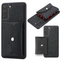 Vili T Series Samsung Galaxy S21 5G Case with Magnetic Wallet - Black