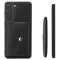 Vili T Series Samsung Galaxy S21 5G Case with Magnetic Wallet - Black