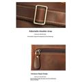 Vintage Leather Chest Bag / Crossbody Travel Bag - Coffee