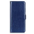 Vivo X80 Pro Wallet Case with Magnetic Closure - Blue