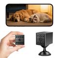 W09 Mini WiFi Security Camera 1080P with Motion Detection and Two-Way Audio - Black