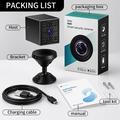 W09 WiFi HD Mini Security Camera with Motion Detection - Black