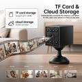 W09 WiFi HD Mini Security Camera with Motion Detection - Black