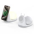 W11 Snail Design MagSafe Wireless Charger with Night Light - White