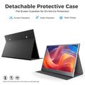 W156U2 15.6" Full HD Portable Monitor with Detachable Leather Cover - Black