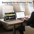 W156U2 15.6" Full HD Portable Monitor with Detachable Leather Cover - Black