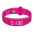 W6TP Smart Fitness Tracker with Pedometer - IP67 - Hot Pink