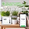WD-01GDE WiFi Smart Dual Pump Auto Plant Watering System - White