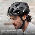 West Biking YP0708136 Cycling Helmet with Magnetic Visor - Black
