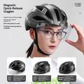 West Biking YP0708136 Cycling Helmet with Magnetic Visor - Black