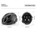 West Biking YP0708136 Cycling Helmet with Magnetic Visor - Black