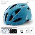 West Biking YP0708136 Cycling Helmet with Magnetic Visor - Ice Crystal Blue