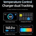 WLX-G2 165W GaN Desktop Charging Station - 140W PD, 10-Port USB-C & USB-A