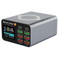 WLX-M2 GaN Desktop Charging Station with Wireless Charging - 80W