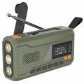 Portable Solar Hand Crank Emergency Radio w. LED Flashlight, Power Bank WR-6D - DAB/FM, 4500mAh (Open Box - Bulk Satisfactory)