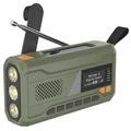 Portable Solar Hand Crank Emergency Radio w. LED Flashlight, Power Bank WR-6D - DAB/FM, 4500mAh (Open Box - Bulk Satisfactory)