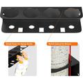 Wall-Mounted 4-Slot Can Organizer - Black