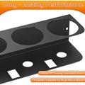 Wall-Mounted 4-Slot Can Organizer - Black
