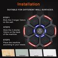 Wall-Mounted Smart Boxing Machine with Music - Black