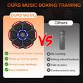 Wall-Mounted Smart Boxing Machine with Music - Black