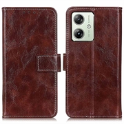 Motorola Moto G54 Wallet Case with Magnetic Closure - Brown