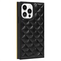 iPhone 13 Pro Max Wallet Case with Makeup Mirror - Black