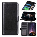 Huawei P40 Lite Wallet Case with Stand Feature - Black