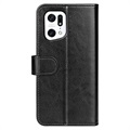 Oppo Find X5 Wallet Case with Magnetic Closure - Black