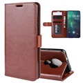 Nokia 6.2/7.2 Wallet Case with Magnetic Closure - Brown