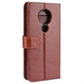 Nokia 6.2/7.2 Wallet Case with Magnetic Closure - Brown