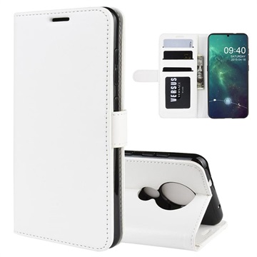 Nokia 6.2/7.2 Wallet Case with Magnetic Closure - White