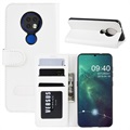 Nokia 6.2/7.2 Wallet Case with Magnetic Closure - White