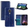 Nokia C21 Wallet Case with Magnetic Closure - Blue